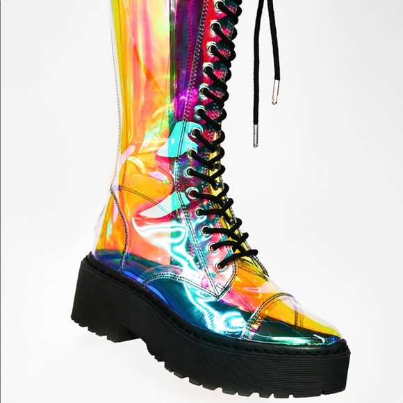 Dolls Kill Shoes Cosmic Renegade Combat Boots Poshmark
